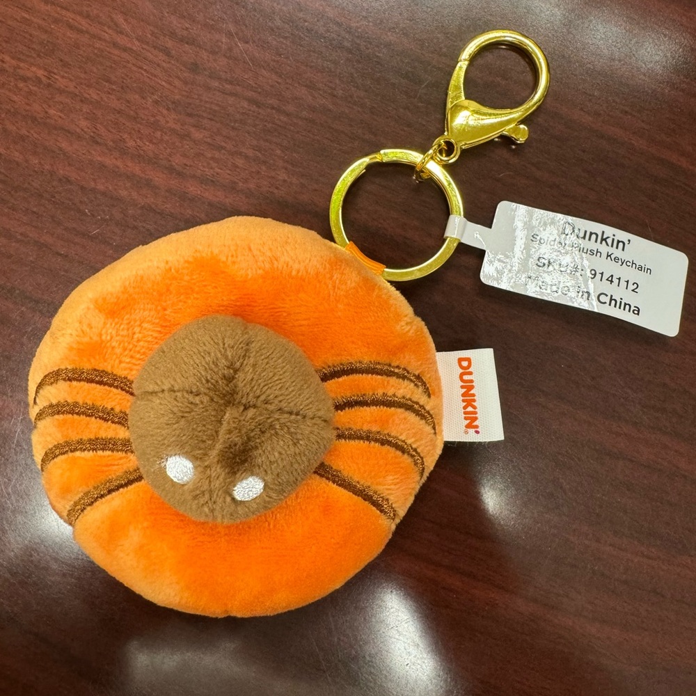 Dunkin’ Donuts, plush spider, donut keychain, and lip balm coffee cup. NWT - Picture 6 of 6